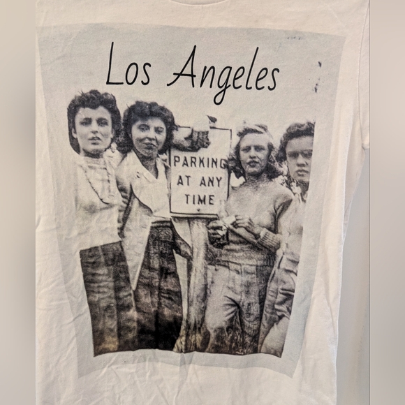 Los Angeles T-shirt original vintage image XS - Picture 2 of 7